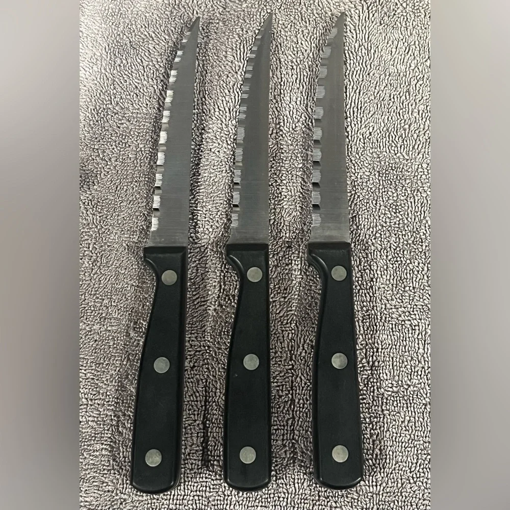 Incomplete‎ Chefmate Kitchen Knife Set /w Honing & Block.